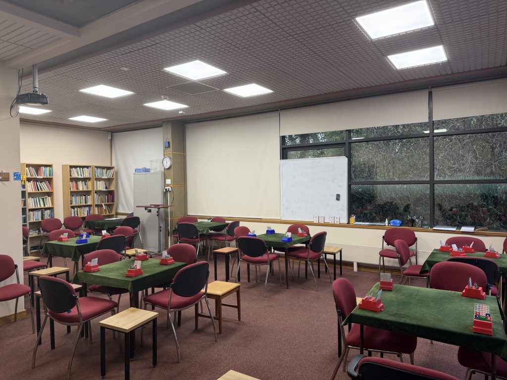 Our 8 table teaching room
