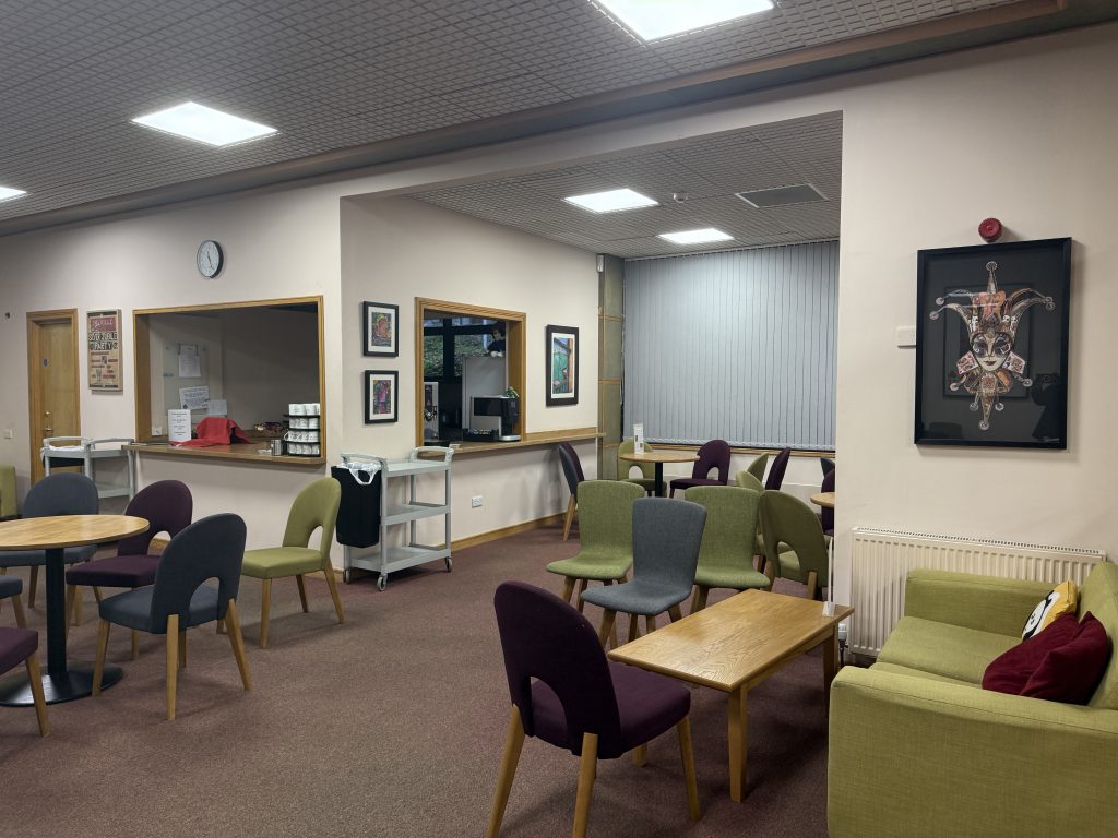 The club servery and bar